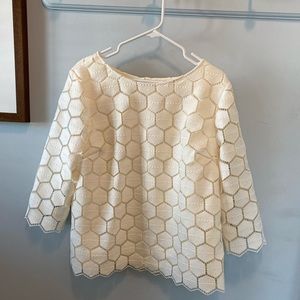 RSVP by Talbots Cream Top- Size XL